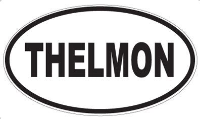 THELMON - Oval Sticker