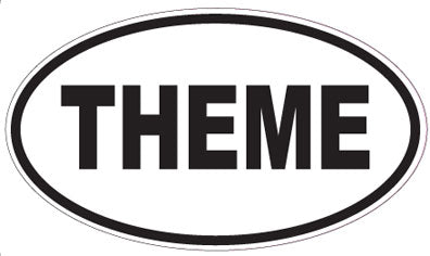 THEME - Oval Magnet