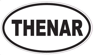 THENAR - Oval Sticker