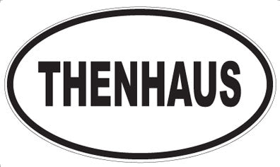 THENHAUS - Oval Sticker