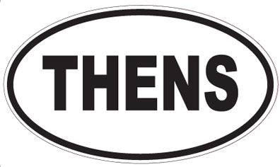 THENS - Oval Magnet