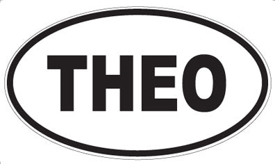 THEO - Oval Sticker