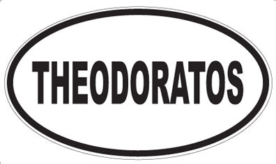 THEODORATOS - Oval Sticker