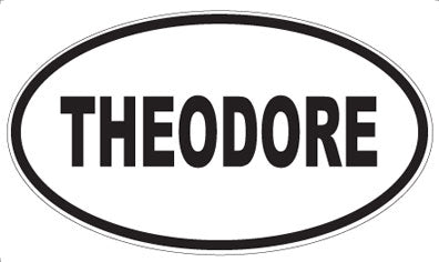 THEODORE - Oval Sticker