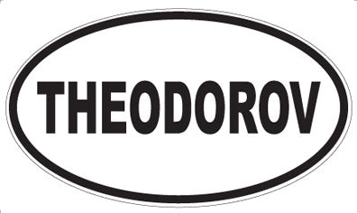THEODOROV - Oval Sticker