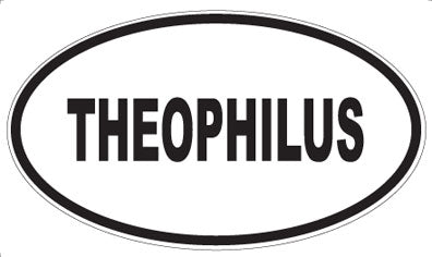 THEOPHILUS - Oval Sticker