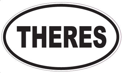 THERES - Oval Sticker