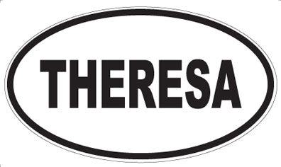 THERESA - Oval Sticker