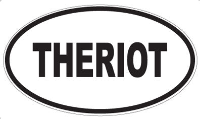 THERIOT - Oval Sticker
