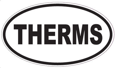 THERMS - Oval Sticker
