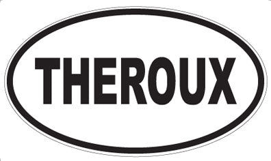 THEROUX - Oval Sticker