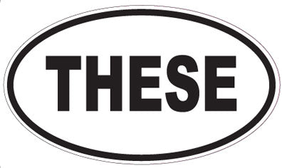 THESE - Oval Magnet
