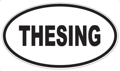 THESING - Oval Sticker