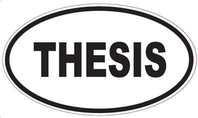 THESIS - Oval Sticker