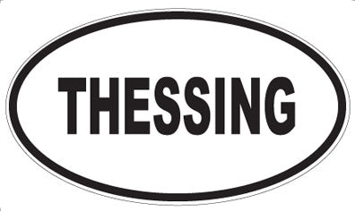THESSING - Oval Sticker