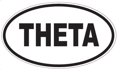 THETA - Oval Sticker