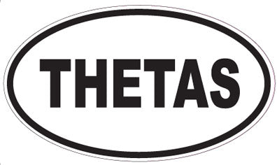 THETAS - Oval Sticker