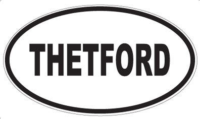 THETFORD - Oval Sticker