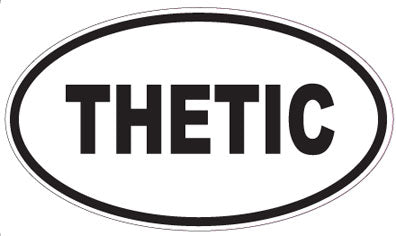 THETIC - Oval Sticker