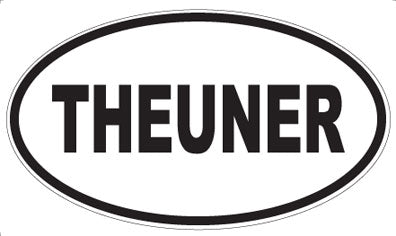 THEUNER - Oval Sticker