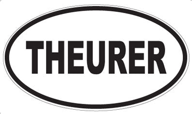 THEURER - Oval Sticker