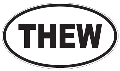THEW - Oval Sticker