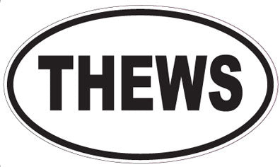 THEWS - Oval Magnet