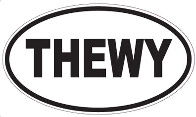 THEWY - Oval Sticker