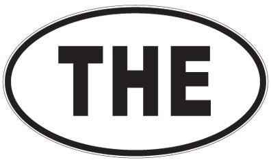 THE - 3 Letter Initials Oval Magnet