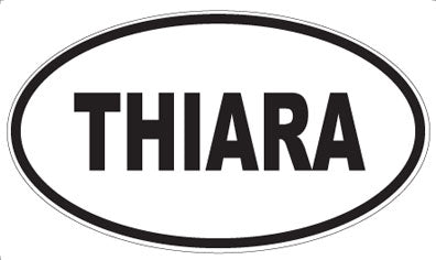THIARA - Oval Sticker