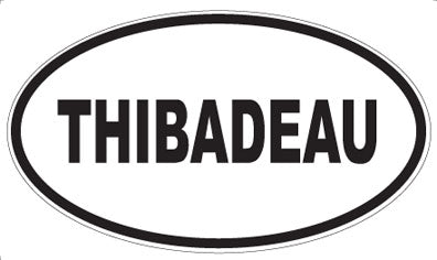 THIBADEAU - Oval Sticker