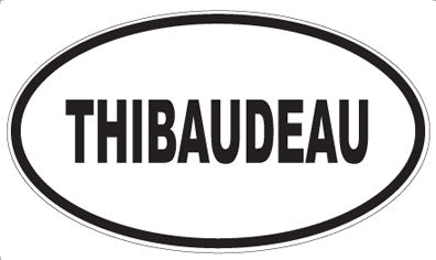 THIBAUDEAU - Oval Sticker