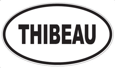 THIBEAU - Oval Sticker