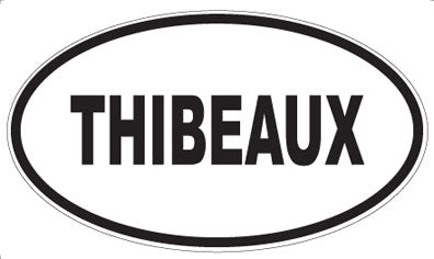 THIBEAUX - Oval Sticker