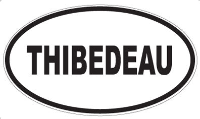 THIBEDEAU - Oval Sticker