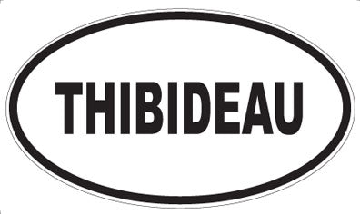 THIBIDEAU - Oval Sticker