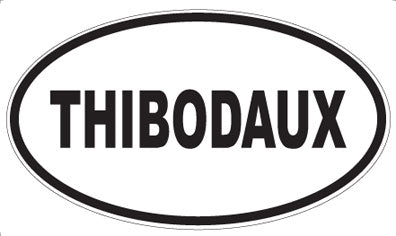 THIBODAUX - Oval Sticker