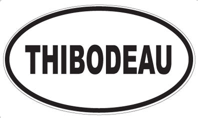 THIBODEAU - Oval Sticker
