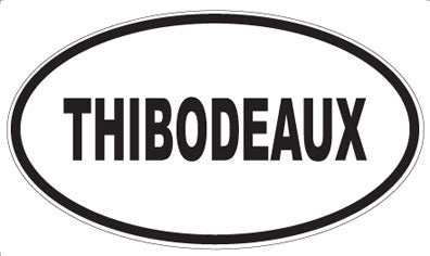 THIBODEAUX - Oval Sticker