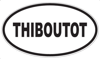 THIBOUTOT - Oval Sticker