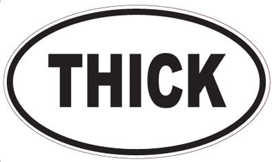 THICK - Oval Sticker