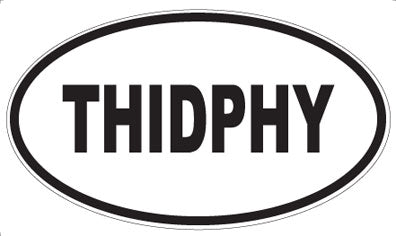 THIDPHY - Oval Sticker