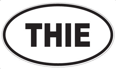 THIE - Oval Sticker