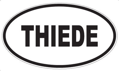 THIEDE - Oval Sticker