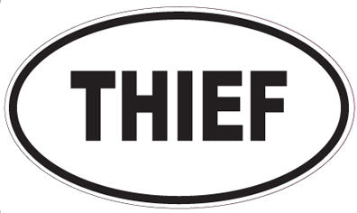 THIEF - Oval Magnet