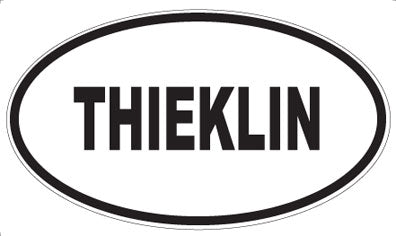THIEKLIN - Oval Sticker
