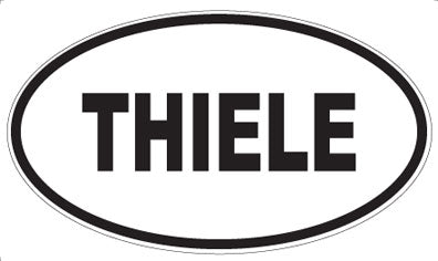 THIELE - Oval Sticker