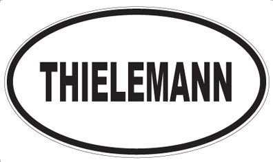 THIELEMANN - Oval Sticker