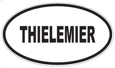 THIELEMIER - Oval Sticker