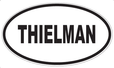THIELMAN - Oval Sticker